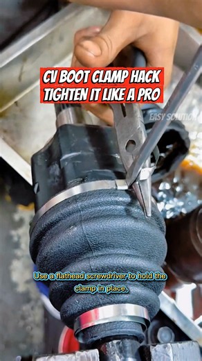 How to Tighten & Lock a CV Boot Clamp. Easy CV Axle Repair Tip – No Special Tools!