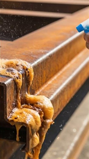 Corroded Metal Edge Trim – Before & After #cleaning #satisfying #wood #rustremoval #relax #resurface