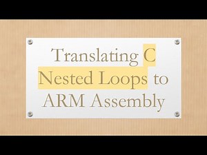 Translating C Nested Loops to ARM Assembly