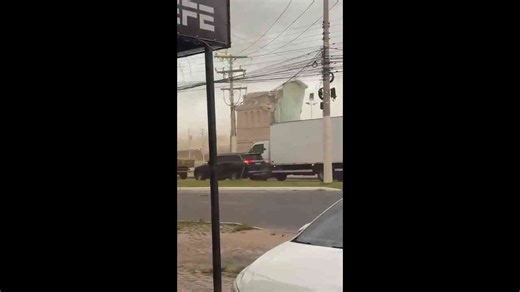 Powerful storm topples Statue of Liberty replica in Guaíba, Brazil