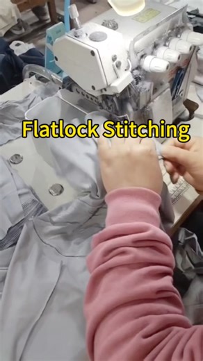 Ultimate Comfort! ✨ Flatlock Stitching (Four-needle six-thread) in action. #SinoFinetex #Flatlock