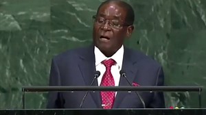 7.2K views · 185 reactions | His Excellency Robert Mugabe Tells the United Nation "The monster of Imperialism was defeated by us . . . . Bring us another monster by whatever name and he will suffer the same consequences. Praise Nat Turner, Glory to Garvey, & Long Live the Spirit of Dr. Khalid Abdul Muhammad! | Irritated Genie of Soufeese | Facebook