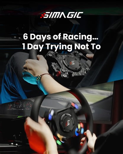 SIMAGIC on Instagram: "POV: A sim racer’s week. 6 days of racing… 1 day pretending to rest. #SIMAGIC #SimRacing #Formula #Racing #GTRacing #Drift #rally #game"