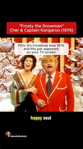 SHE ROCKS THE CHARTS ™ on Instagram: "This 1976 clip from The Sonny & Cher Christmas Show features an unexpected but heartwarming duet. While Cher was the reigning queen of variety TV in the mid-70s, Bob Keeshan—better known as Captain Kangaroo—was the most trusted face in children’s programming. This performance remains one of the most unique pairings in variety show history. It was part of a larger medley toward the end of the show which featured Bernadette Peters, Sonny Bono, little Chastity