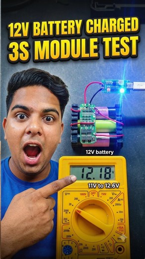 👉 3S Battery Charging Module Test | 12V Li-ion Battery Full Charge 😱