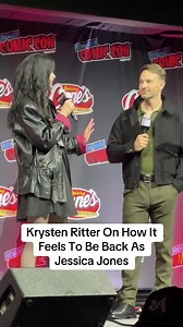 Krysten Ritter shares with #NYCC audiences how it feels to be back in the #MCU as Jessica Jones. | Rotten Tomatoes