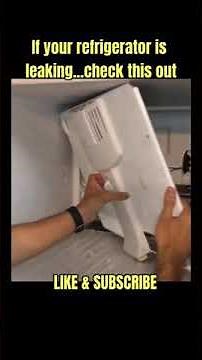 How to diagnose and fix a leaking refrigerator. Full video on my YouTube channel. Please SUBSCRIBE