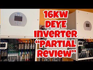 Partial review of 16kw DEYE HYBRID SOLAR POWER INVERTER! 2pcs inverter, parallel connection.