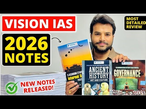 Vision IAS Notes 2026 Released 🔥| Best UPSC Notes 2026 | Vision IAS Study Material Review