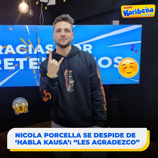 299K views · 10K reactions | ¡TE VAMOS A EXTRAÑAR CAPI!凉 Nicola Porcella se despidió de 'Habla Kausa': “Les agradezco porque me apoyaron mucho” ❤️ #LaKaribeña #Espectáculos #NicolaPorcella | La Karibeña | Facebook