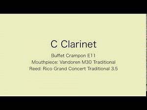 Bb,C,Eb Clarinets comparison