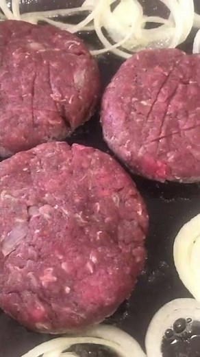 Homemade Moose Meat Burger