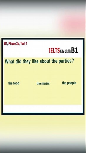 IELTS Life Skills B1 Listening Test