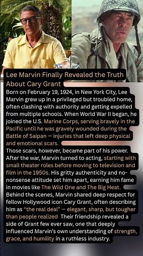 Lee Marvin Finally Revealed the Truth About Cary Grant