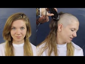 Girl Fully Bal and Forced Head Shave Beautiful Girl Full Bald with Trimmer || Force Head Shave