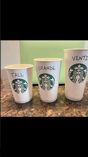 Starbucks Drink Sizes