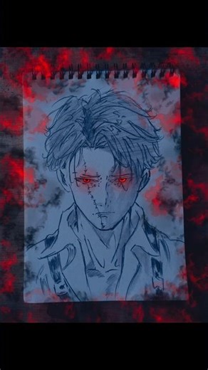 Drawing Levi Ackerman from AOT 💀 #shorts #leviackerman #drawing #anime #sketch #attackontitan