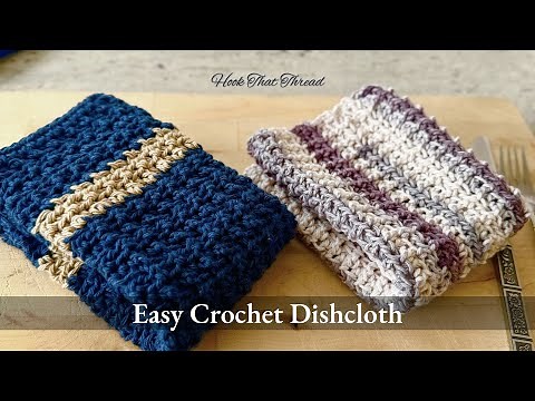 How to crochet a dishcloth | Easy Crochet pattern - Crochet for beginners