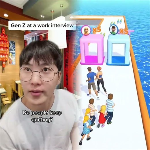 Gen Z at a work interview