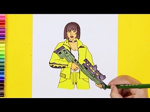 How to draw Kelly - Free Fire Characters