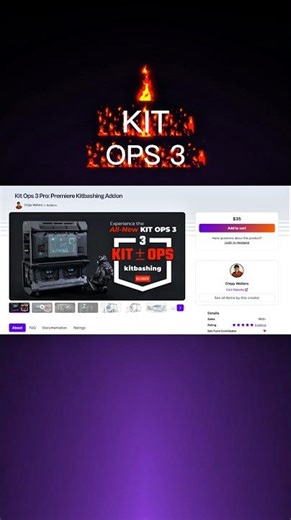 Kit ops 3 addon free...#freeaddon #blender3d #blendertutorial #blendercommunity #kitops3