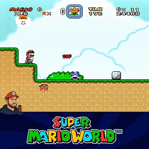 Super Mario World (SNES) World 8 Stage 1 #SuperMarioWorld #SuperNintendo #snes #shorts