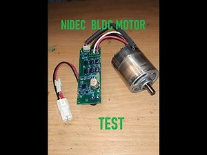 NIDEC brushless motor test, 40,000 rpm, 24V, 6 mm axle.