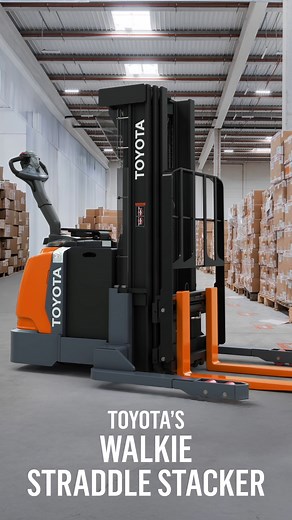 Capable of lifting up to 4,000 lbs. and stacking loads as high as 189 inches, Toyota's Walkie Straddle Stacker is an excellent alternative to a traditional forklift. When you need to access second-tier racking without the footprint of a full-size lift truck, this stacker delivers the performance and flexibility your warehouse requires. Its 24V electrical system and ergonomic control handle allow for smooth, precise load handling, making light-duty stacking both easy and efficient. Learn more abo