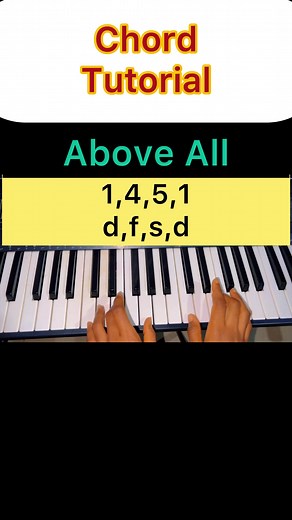 Chord Tutorial Of Worship Song.How To Play Above All. Easy Piano Tutorial. Key C. #pianotutorial #hiddentreasuresounds #public #viral #viralvideos #trending #fyp #highlight
