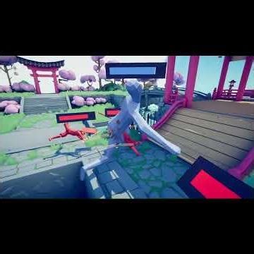 AOT Titans vs TABS Dynasty Faction - 4v1 Jumping