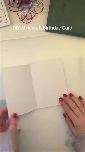 ♡ on Instagram: "Minecraft b'day card tutorial 🫶🏻💗 #reelsinstagram #foryou #foryourpage #fypシ #explore #explorepage #relatable #relatablememes #trendingreels #moon #love #fypage #lovers #fypppppppppppppppppppppppppppppppppppppppppppppppppppppppppppppppppppppp #trending"