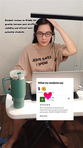 Student reviews on Preply can greatly increase your profile’s visibility and attract more potential students.👩‍🏫✨️ #preplytutor #preply #teacherfati #eslteacher | Teacher Fati