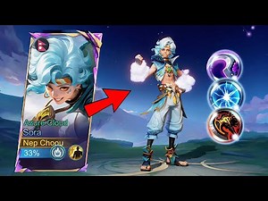 NEW HERO SORA BEST TUTORAL FOR NEW BEGINNER| MLBB