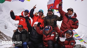 Nepali climbers make history with winter summit of K2 mountain