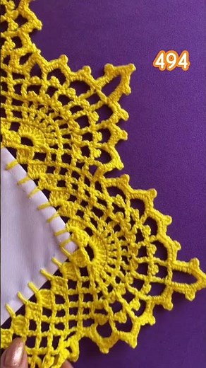 puntilla 494 Orillas para servilletas #crochet #tejedoras