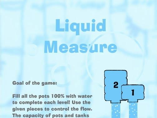【Flash游戏】规划水资源/液体测量 (Liquid Measure)