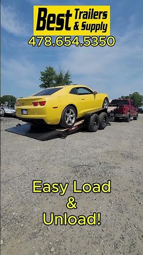 Effortless Vehicle Loading with Down 2 Earth Tilt Car Hauler | 7x20 14K Trailer in Action