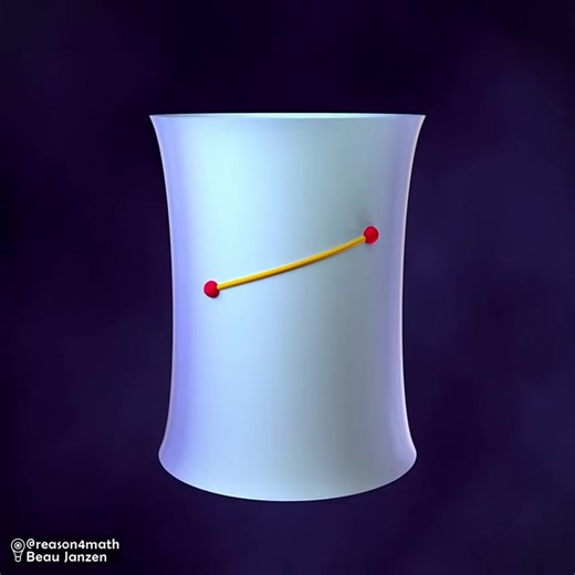 Exploring geodesics. I’m creating all this work on my own, so if you like my content and would like to see more, I’d appreciate your support. In my bio, you can leave a tip in my Linktree. Thanks! #geom~ #geodesic #geometry | Beau Janzen