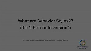 What Are Behavior Styles?