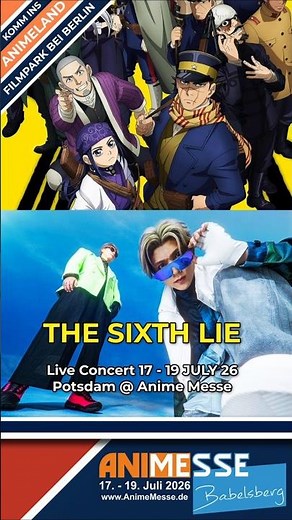 3 Tage – 3 Shows! 🎸 THE SIXTH LIE live in Potsdam - Anime Messe 2026