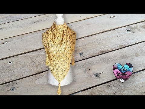 Châle Soleil Crochet facile "LidiaCrochetTricot"