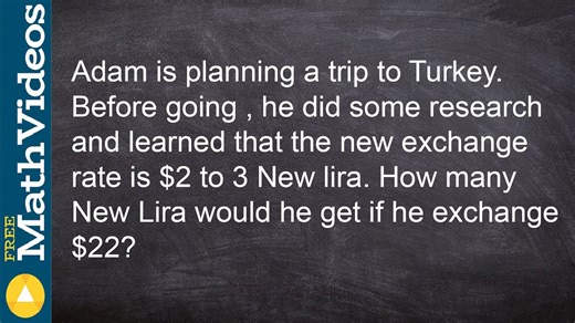 Using proportions to solve a word problem with currency