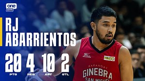 289K views · 4.4K reactions | THE ROOKIE-VET DOES IT AGAIN  RJ Abarrientos displayed a solid double-double outing of 20 points and 10 assists, along with four rebounds and two blocks, steering Barangay Ginebra San Miguel to a Finals-clinching win over NorthPort in Game 5 of their best-of-seven semifinal series at the PBA Season 49 Commissioner's Cup. #PBASeason49 #PBAAngatAngLaban #OneSports | One Sports | Facebook