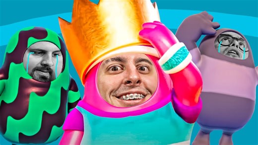 Mi primer corona en Fall Guys con Papo y Demente | Robleis