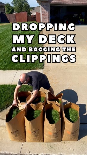 Bill Petry | Not a fan but bagging grass clippings but I gotta get ready for my fall lawn project! This Leaf and Lawn Chute makes bagging much easier... | Instagram