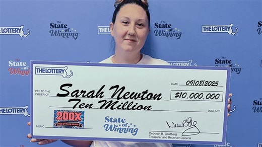 Massachusetts woman wins $10 million on scratch ticket