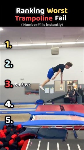 Top 5 Trampoline Fails That Went Too Wrong 😂 #trampolinefail #funnyfails #failcompilation