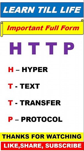 What is the Full Form of HTTP | Full Form of HTTP | HTTP Stand for ?