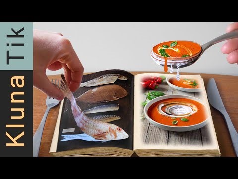 ASMR Eating a PAPER Cooking Book!!! Edible paper Mukbang No Talk 먹방