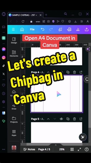 How to create a chipbag in Canva. ☺️ #cnvadesigner #chipbag #chipbags ...